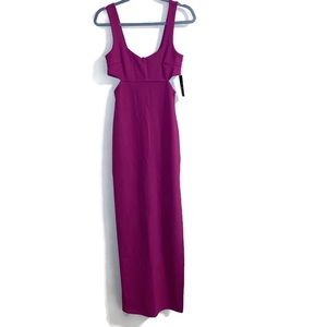 Tempting Fate Magenta Cutout Maxi Dress- Lulus
